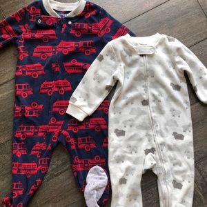 Carter’s fleece footie pajamas